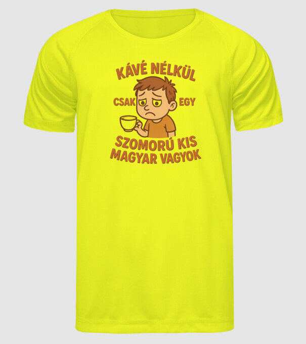  minta neonsárga pólón