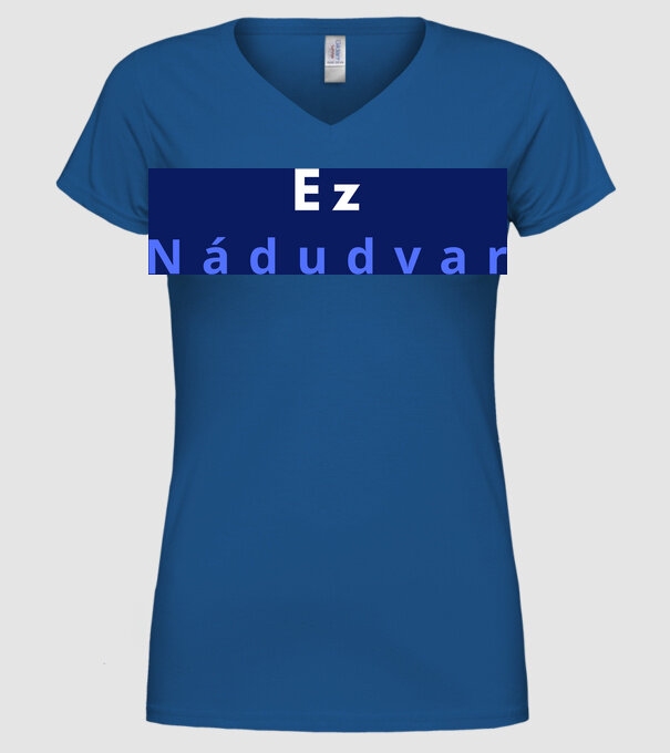  minta királykék pólón