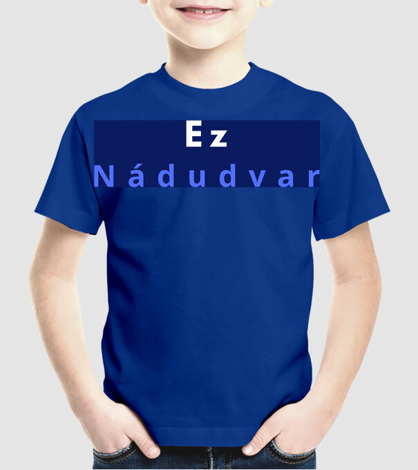  minta királykék pólón