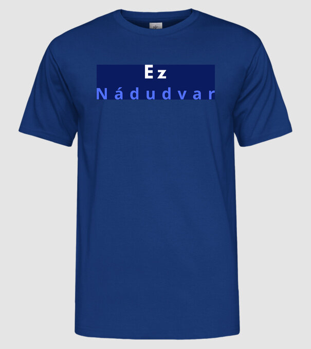  minta királykék pólón