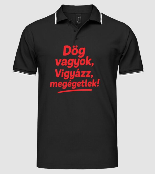  minta fekete pólón