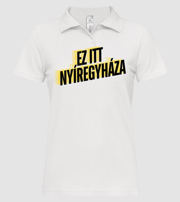  minta fehér pólón