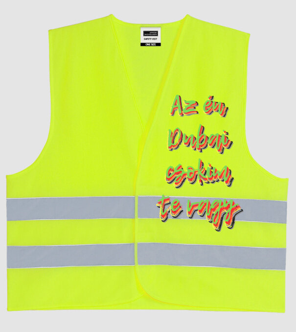  minta neonsárga pólón