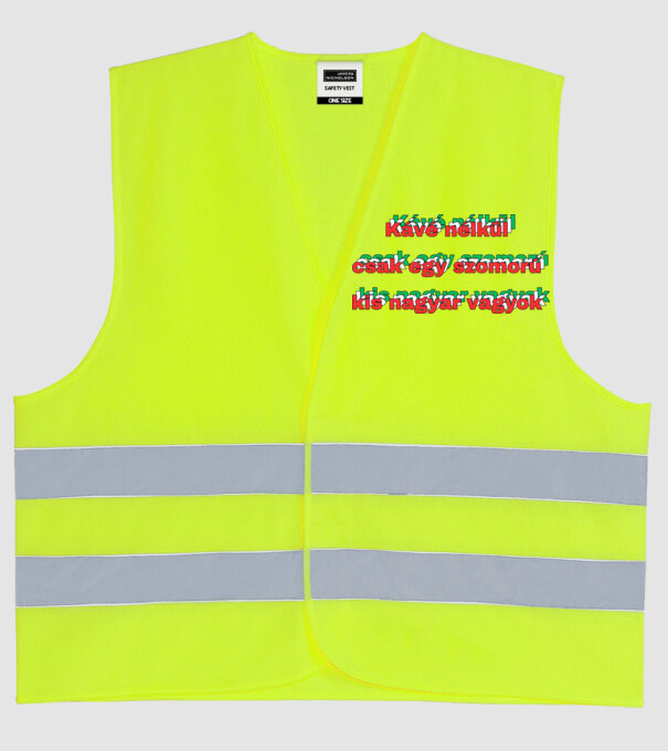  minta neonsárga pólón