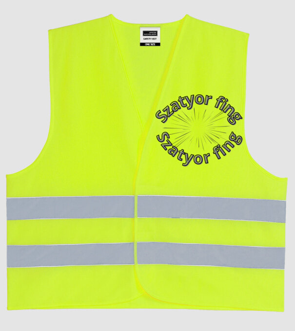  minta neonsárga pólón