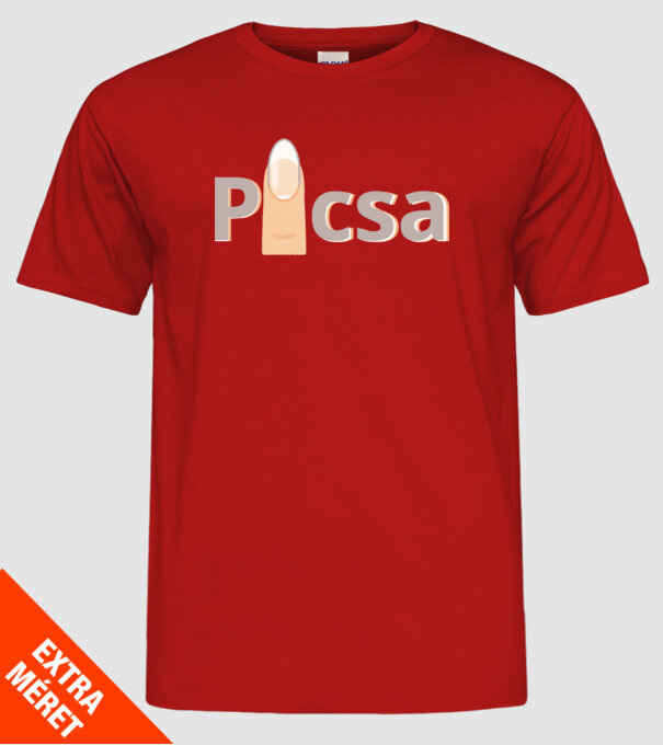  minta piros pólón
