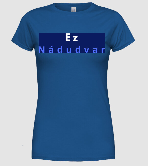 minta királykék pólón
