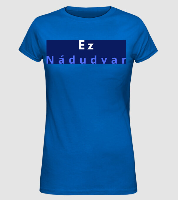  minta királykék pólón