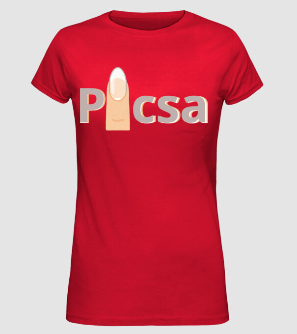  minta piros pólón