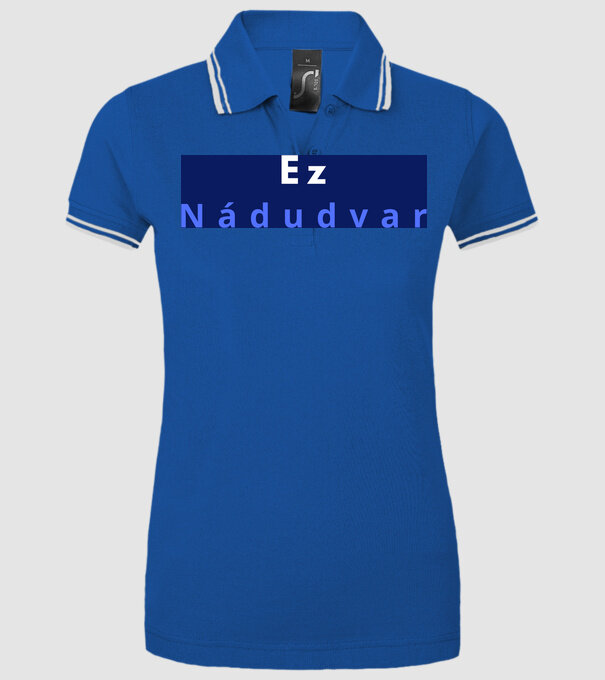  minta királykék pólón