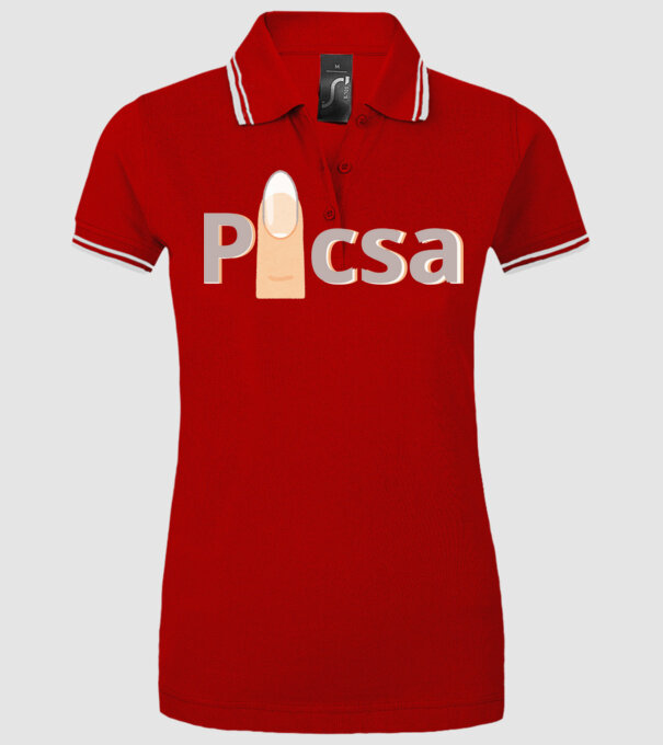  minta piros pólón