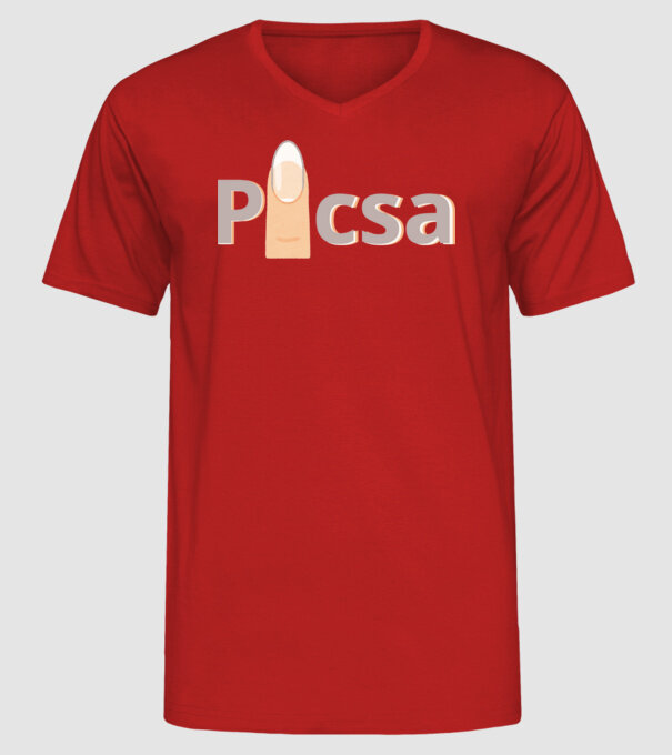  minta piros pólón
