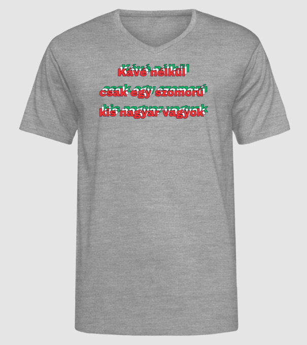  minta szürke pólón
