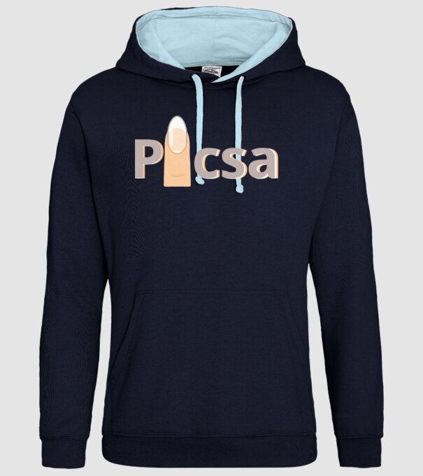  minta sötétkék pólón