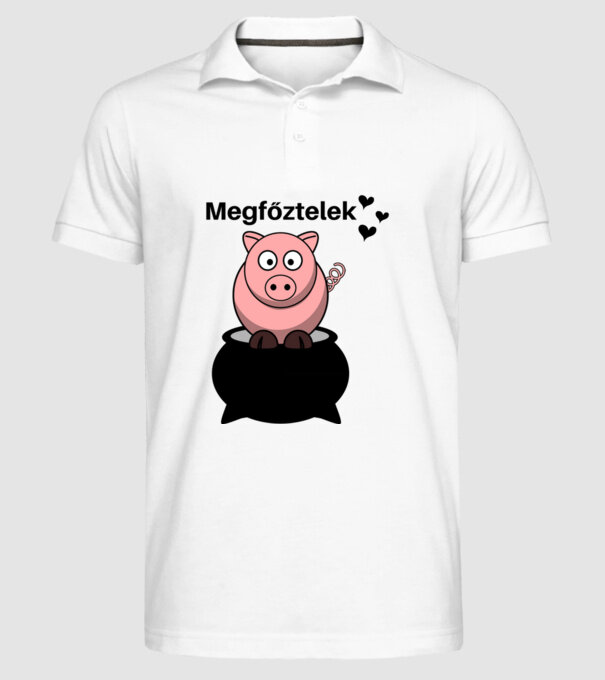  minta fehér pólón