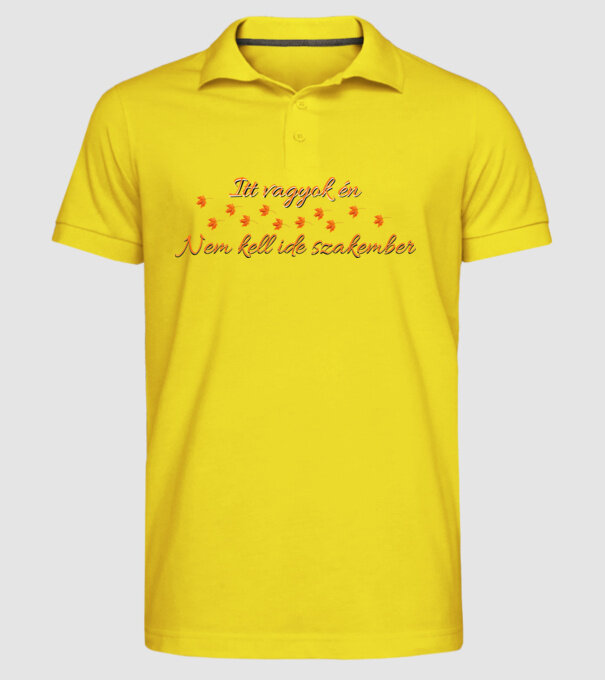  minta sárga pólón