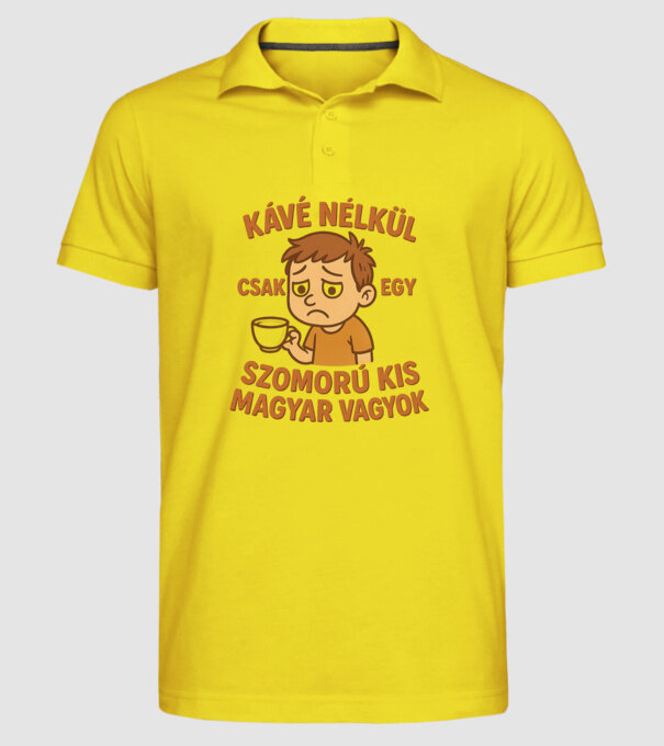  minta sárga pólón