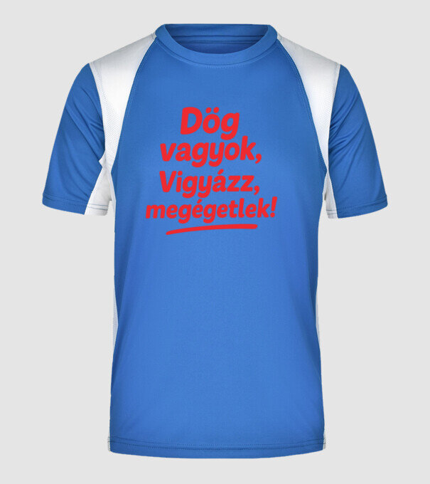  minta királykék pólón
