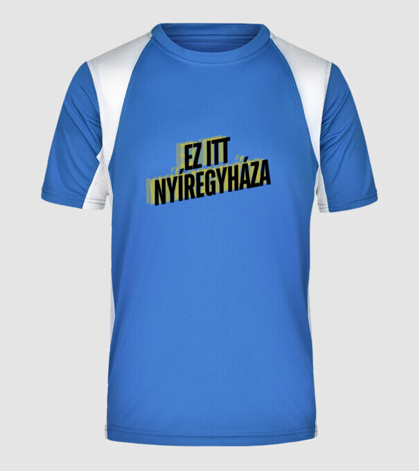  minta királykék pólón