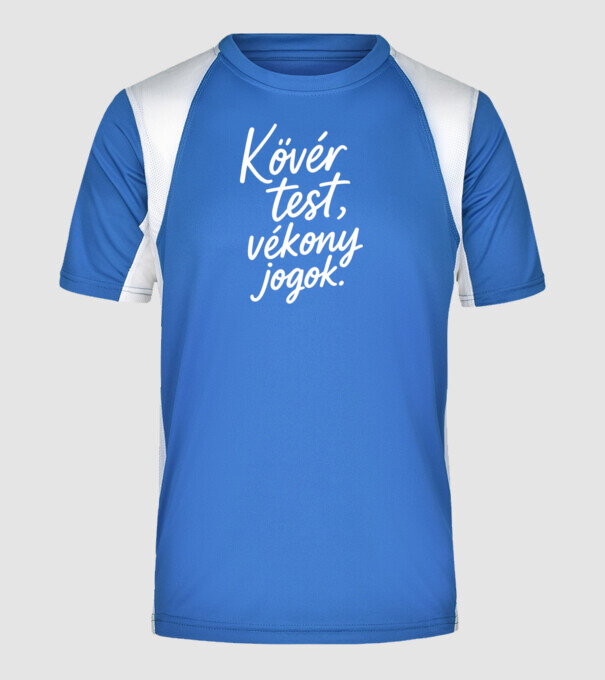  minta királykék pólón