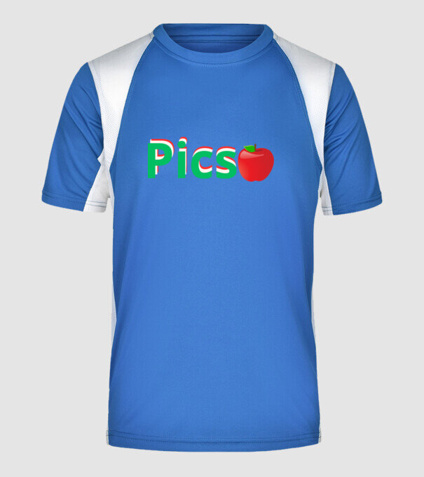  minta királykék pólón