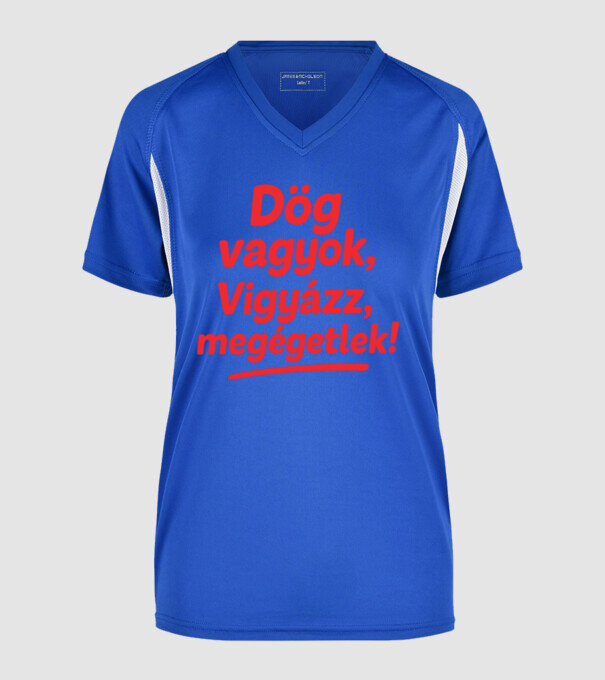  minta királykék pólón