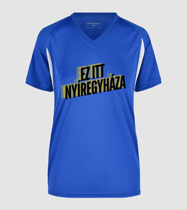  minta királykék pólón
